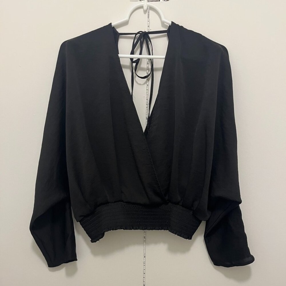 Express Black V neck top